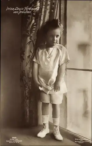 Ak Prinz Louis Ferdinand von Preußen, Kinderportrait