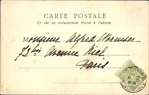 Ak Monaco, Gesamtansicht, Felsen