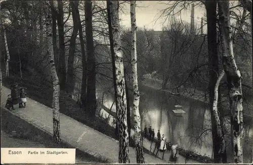 Ak Essen im Ruhrgebiet, Stadtgarten, Personen, Kinder