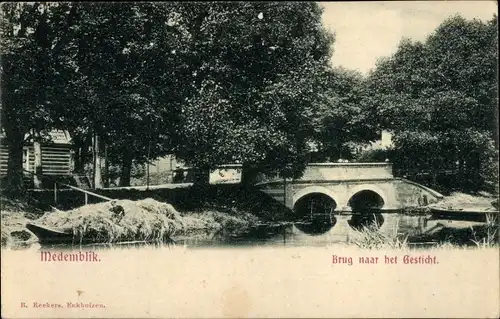 Ak Medemblik Nordholland Niederlande, Brug naar het Gesticht