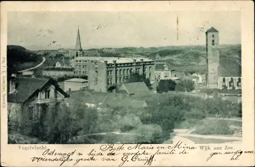 Ak Wijk aan Zee Beverwijk Nordholland Niederlande, Vogelvlucht