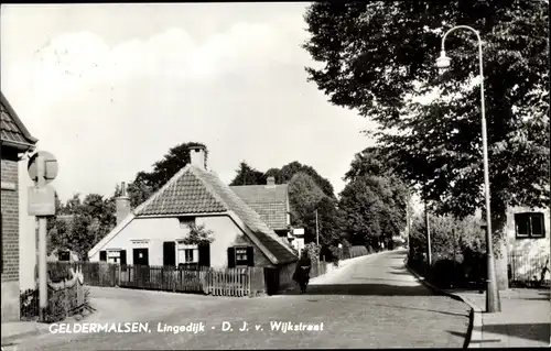 Ak Geldermalsen Gelderland, Lingedijk, DJ v. Wijkstraat
