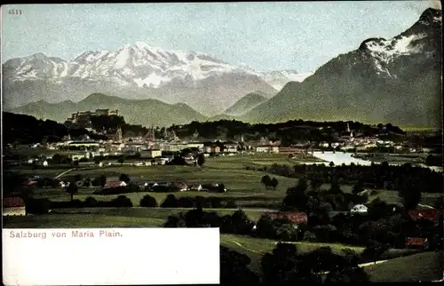 Ak Salzburg in Österreich, Gesamtansicht, Maria Plain