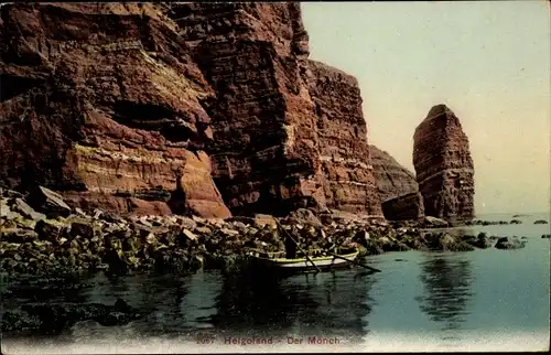 Ak Helgoland, Steilküste, Der Mönch