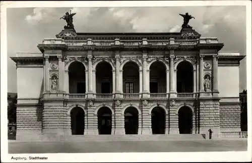 Ak Augsburg in Schwaben, Stadttheater