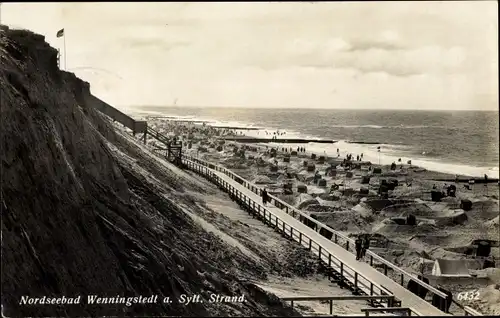 Ak Wenningstedt auf Sylt, Strand