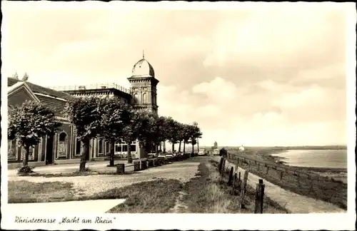 Ak Büderich Wesel am Niederrhein, Rheinterrasse Wacht am Rhein