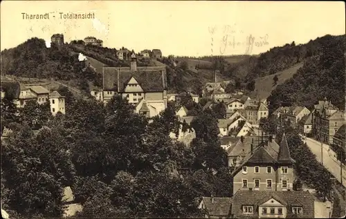 Ak Tharandt im Erzgebirge, Totalansicht