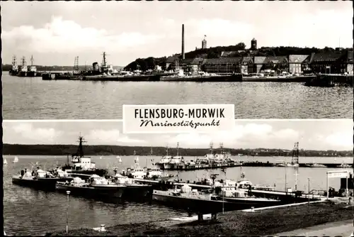 Ak Mürwik Flensburg in Schleswig Holstein, Marinestützpunkt