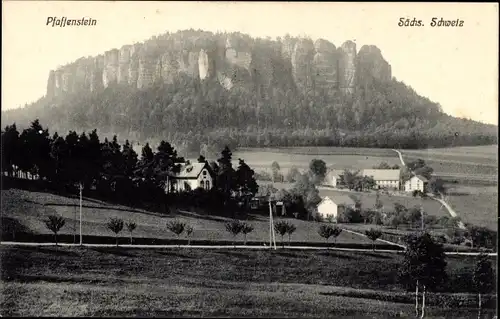 Ak Königstein an der Elbe Sächsische Schweiz, Pfaffenstein