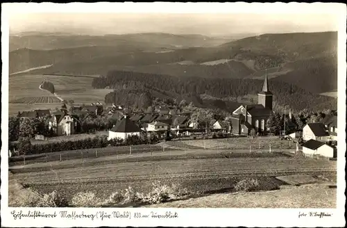 Ak Masserberg im Thüringer Schiefergebirge, Totalansicht