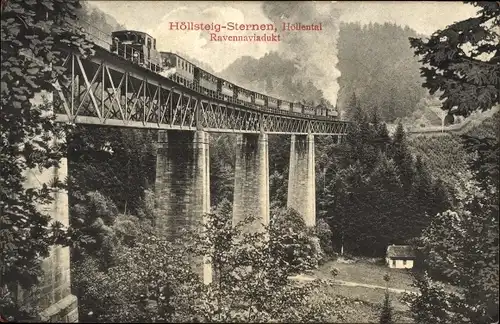 Ak Breitnau im Schwarzwald, Höllental, Höllsteig, Hofgut Sternen, Ravenna-Viadukt
