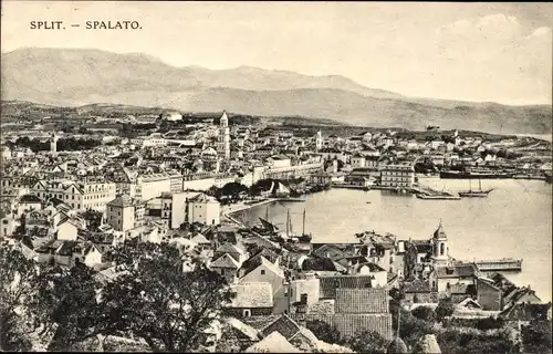 Ak Split Spalato Kroatien, Totalansicht