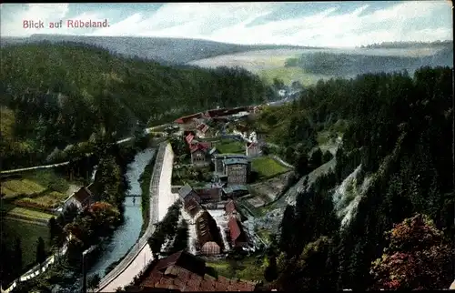 Ak Rübeland Oberharz am Brocken, Gesamtansicht mit Bodepartie