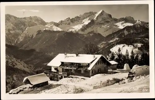 Ak Garmisch Partenkirchen, Berggasthof Eckbauer, Alpen