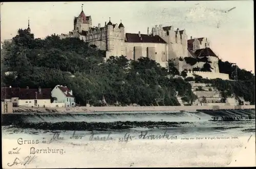 Ak Bernburg an der Saale, Schloss