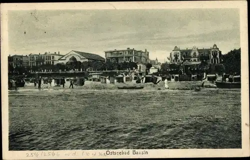 Ak Ostseebad Bansin Heringsdorf auf Usedom, Strand, Hotels