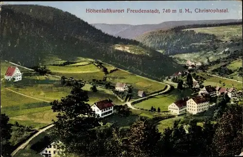 Ak Freudenstadt im Schwarzwald, Ortsansicht, Christophstal