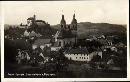 Ak Gößweinstein in Oberfranken, Panorama, Kirche