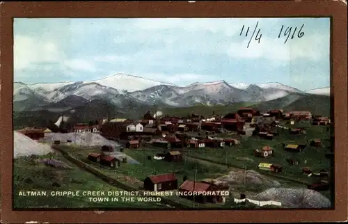 Ak Cripple Creek District Colorado USA, Panorama, Altman