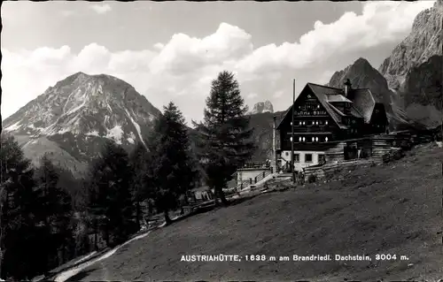 Ak Ramsau am Dachstein Steiermark, Austriahütte am Brandriedel