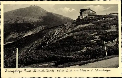 Ak Schlesien Polen, Riesengebirge, Die Prinz Heinrichbaude