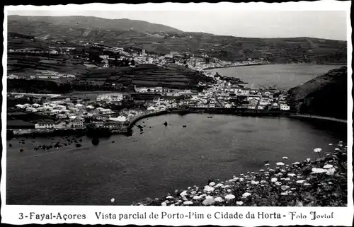 Ak Faial Fayal Azoren, Vista parcial de Porto-Pim e Cidade da Horta
