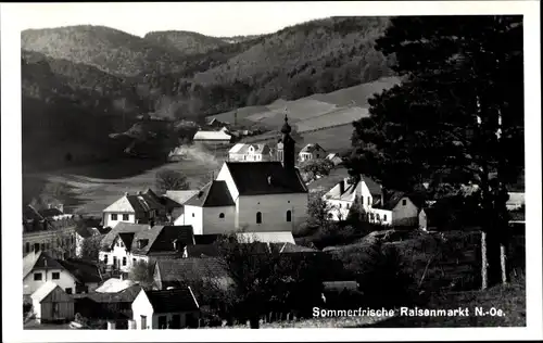 Ak Maria Raisenmarkt Alland Niederösterreich, Blick zur Kirche