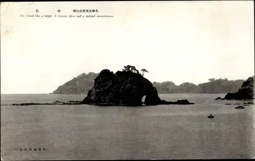 Ak Insel Miyajima Hatsukaichi Präf. Hiroshima Japan, Blick zur Insel
