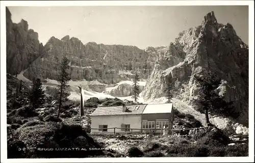 Ak Cortina d'Ampezzo Veneto, Sorapis, Rifugio Luzzatti