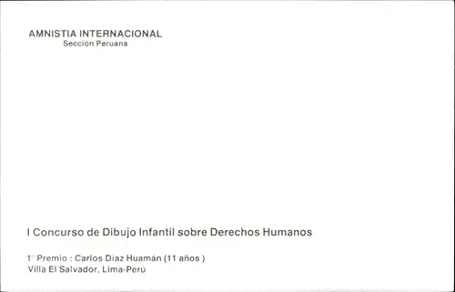 Ak Amnistia Internacional, Seccion Peruana, Concurso de Dibujo Infantil sobre Derechos Humanos