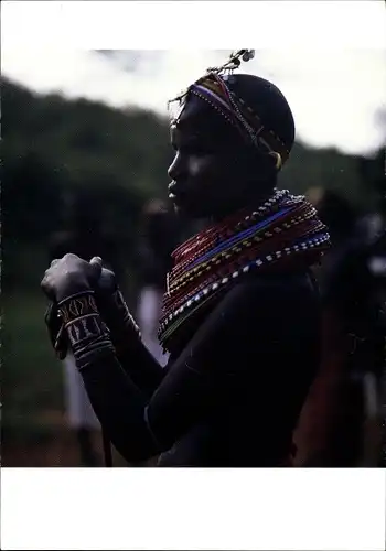 Ak Kenia, Massai, Portrait