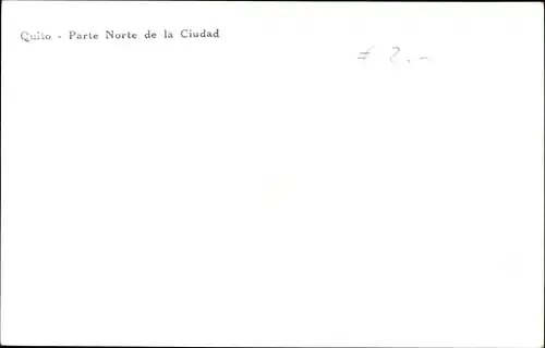 Foto Ak Quito Ecuador, nördlicher Teil der Stadt