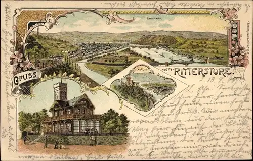 Litho Koblenz am Rhein, Restaurant Rittersturz