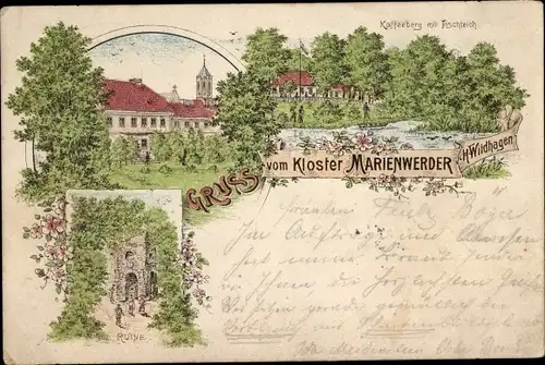 Litho Marienwerder Herrenhausen-Stöcken Hannover, Kloster Marienwerder, Kaffeeberg