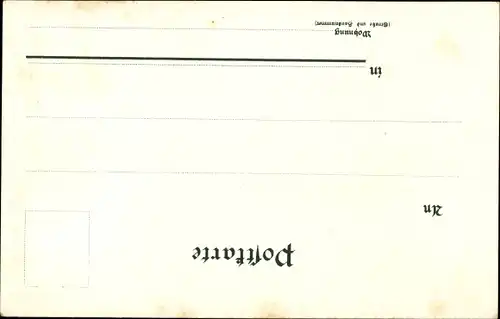 Litho Büdingen in Hessen, Mühltor, Wappen, Margeriten