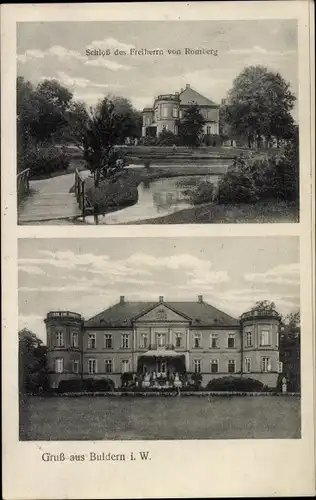 Ak Buldern Dülmen im Münsterland, Schloss des Freiherrn von Romberg