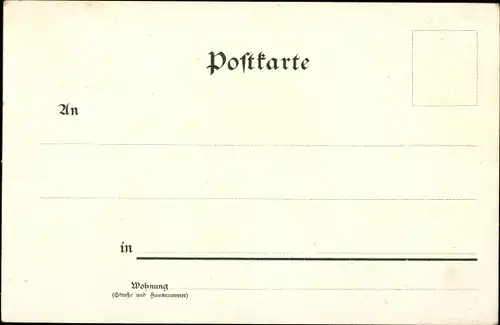 Litho Alt Wiedermus Ronneburg in Hessen, Burg Ronneburg, Vorburg, Ansicht von Süden, innere Burg