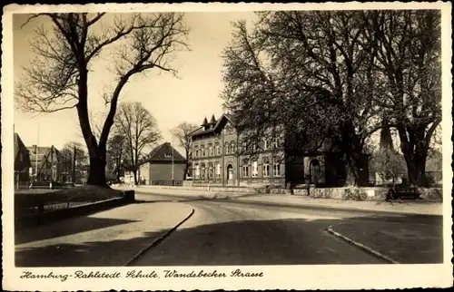 Ak Hamburg Wandsbek Rahlstedt, Schule, Wandsbecker Straße