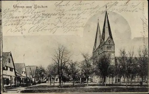 Ak Bücken in Niedersachsen, Marktplatz