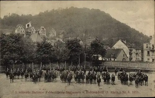 Ak 1. reitende Batterie Feldartillerie Regiments vov Holtzendorff Nr. 8, 1911