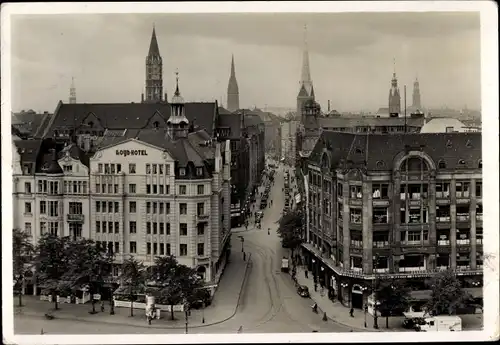 Ak Hamburg, Spitaler Straße und Türme der Stadt, Lloyd Hotel