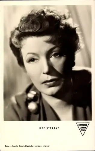 Ak Schauspielerin Ilse Steppat, Portrait, Locken, Wenn abends die Heide träumt