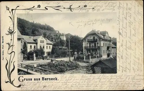 Ak Bad Berneck im Fichtelgebirge, Kurhäuser