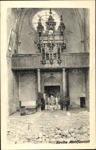 Ak Montfaucon Doubs, Kirche