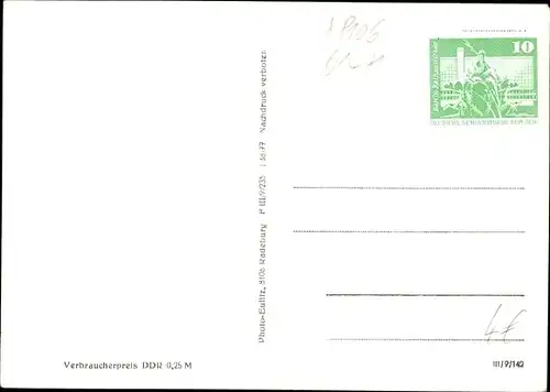 Ak Radeburg in Sachsen, Röderstaubecken, Campingplatz, See, Rutsche