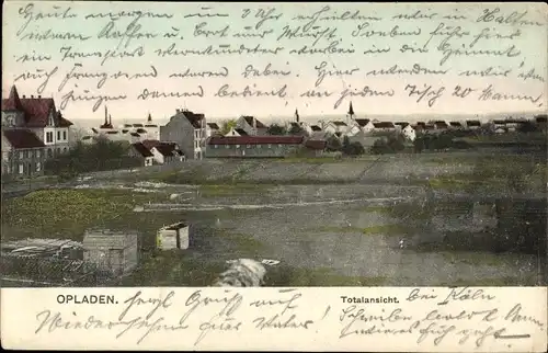 Ak Opladen Leverkusen im Rheinland, Totalansicht