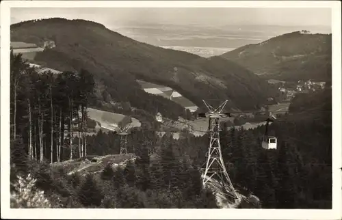 Ak Freiburg im Breisgau, Schauinsland, Seilschwebebahn