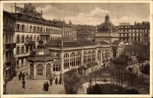 Ak Wiesbaden in Hessen, Kochbrunnen, Anlagen