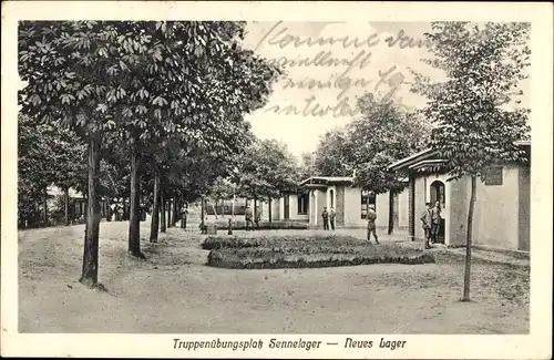 Ak Schloss Neuhaus Paderborn in Westfalen, Sennelager, Truppenübungsplatz Senne, Neues Lager
